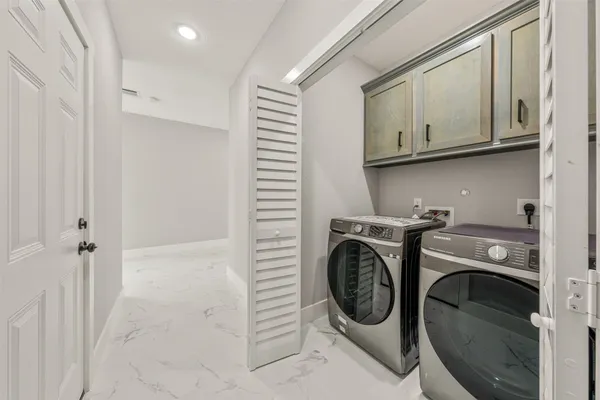 a bed room with a bed and furniture