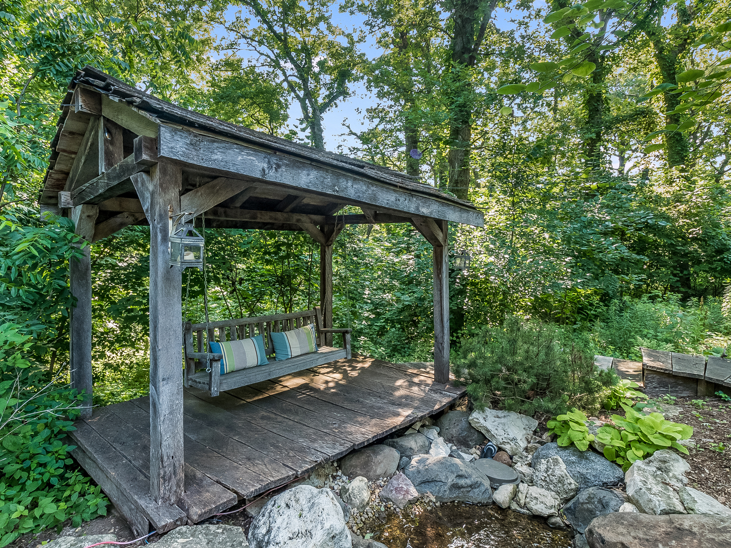 41W558 Farview Road Elburn, IL 60119 - Photo 17 of 50 a view of a patio with wooden floor