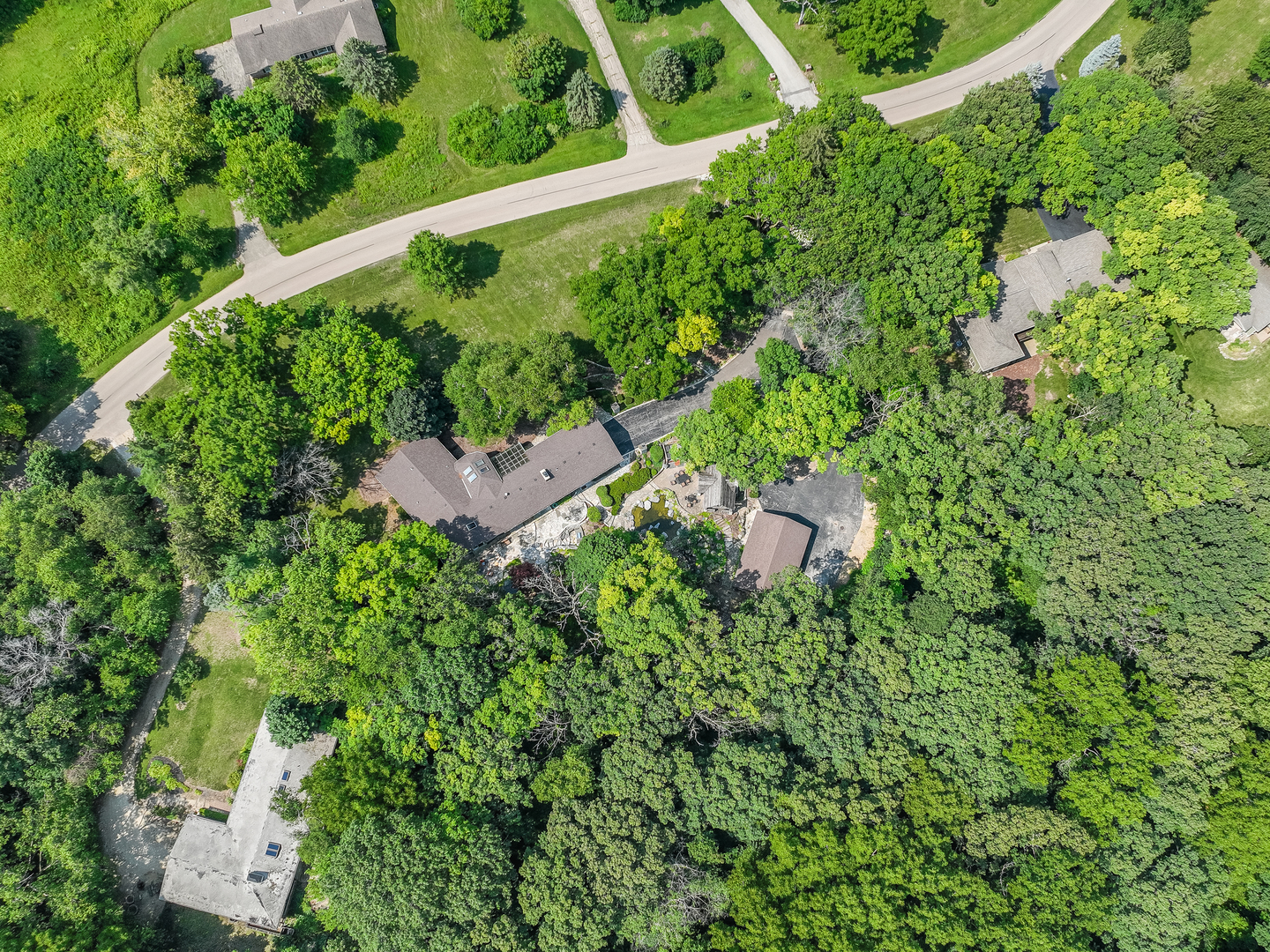 41W558 Farview Road Elburn, IL 60119 - Photo 50 of 50 an aerial view of residential house with outdoor space and trees all around