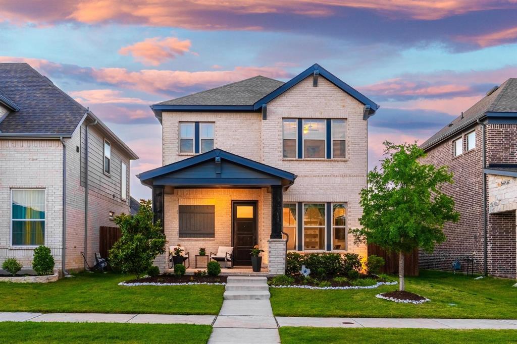 9341 Loggerhead Way Fort Worth, TX 76118 - Photo 1 of 35 Two-story residence featuring light-colored brick facade and a dark blue trim accent