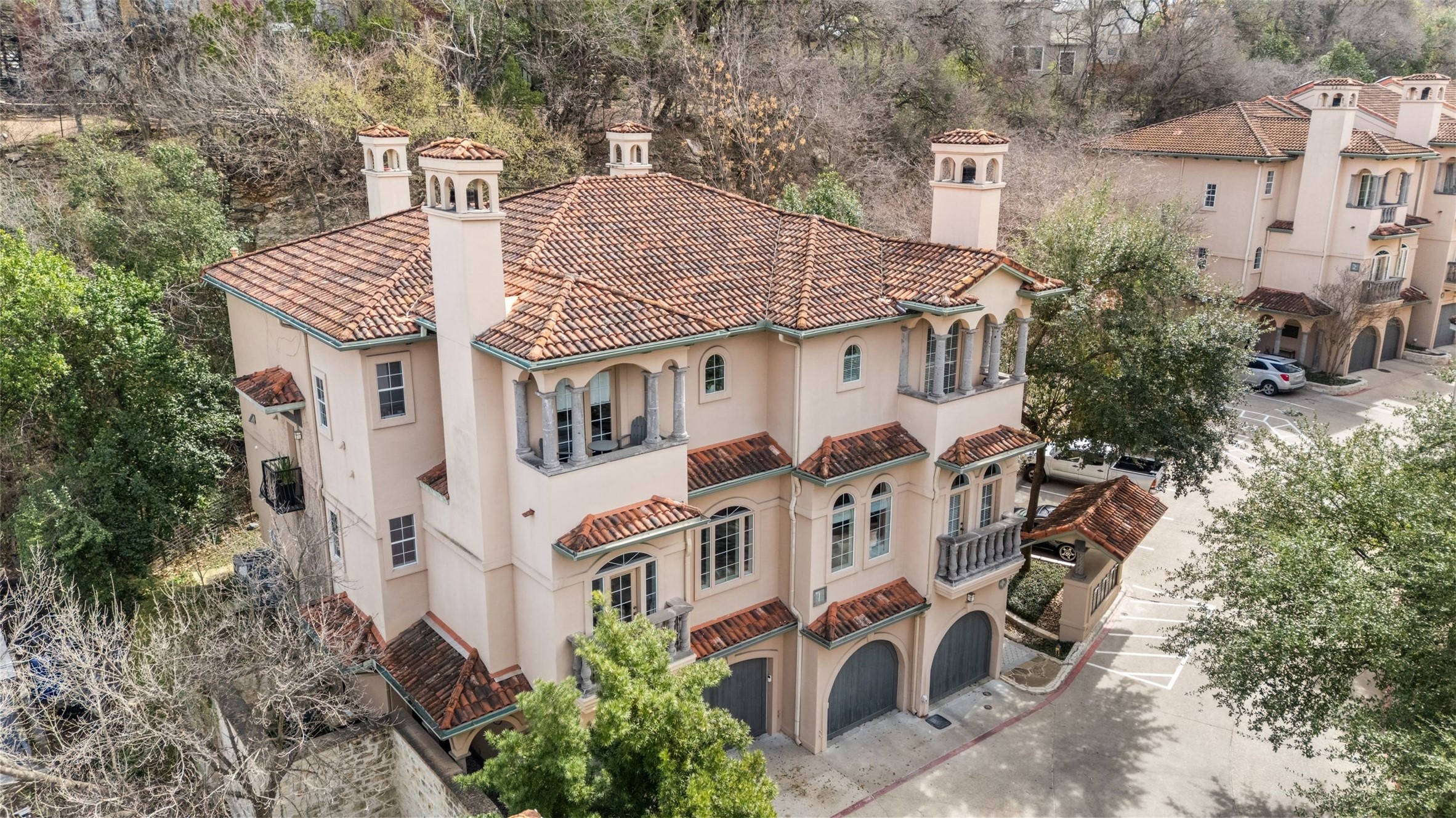 1529 Barton Springs Road, Unit 2 Austin, TX 78704 - Photo 2 of 40 an aerial view of a house with a yard