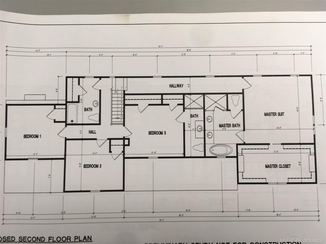 156 Kerby Road Grosse Pointe, MI 48236 - Photo 52 of 52 Second Floor Plan
