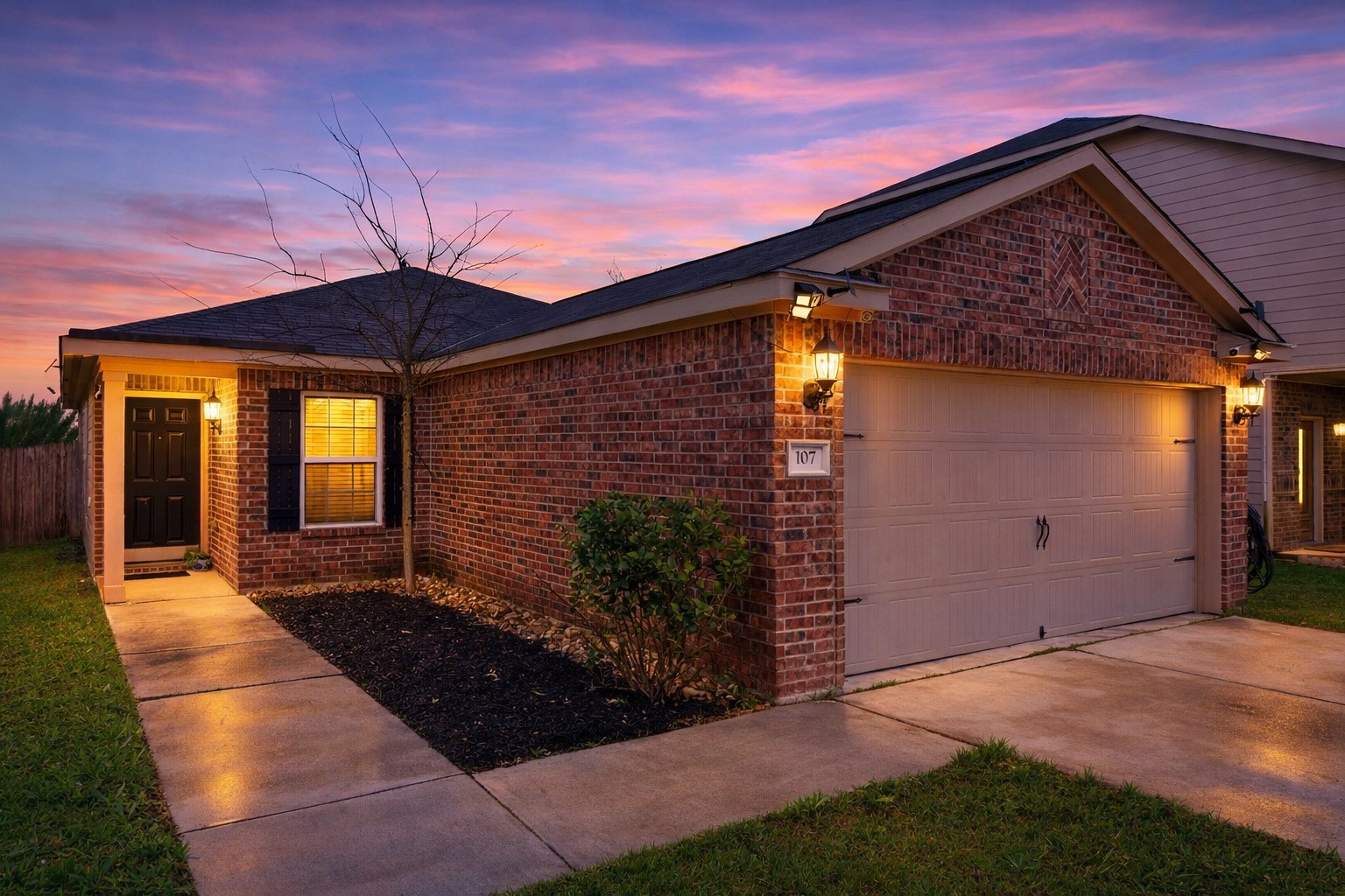 107 Millers Loop Jarrell, TX 76537 - Photo 1 of 31 a front view of house with yard