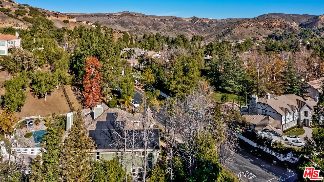 3827 Castle View Road Agoura Hills, CA 91301 - Photo 73 of 74 a view of a city with a mountain