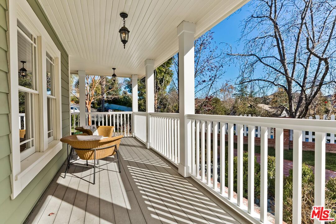 3827 Castle View Road Agoura Hills, CA 91301 - Photo 9 of 74 a view of a balcony with chairs