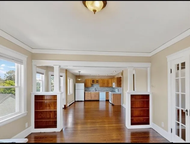 a view interior of the house and kitchen view