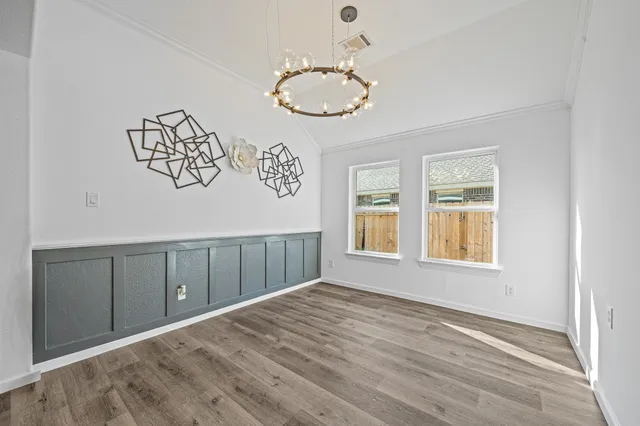wooden floor in an empty room