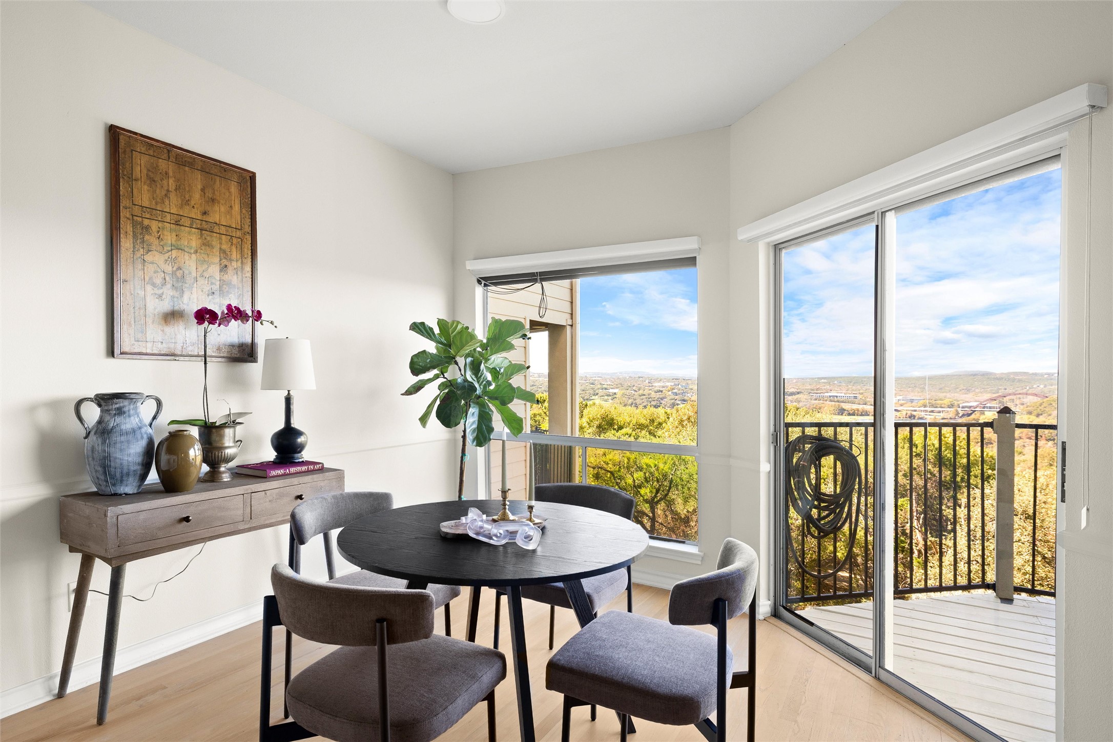 5926 Northwest Place Austin, TX 78731 - Photo 22 of 40 a view of a dining room with furniture window and outside view