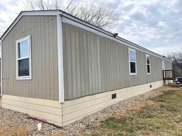 a backyard of a house