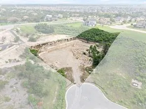 a view of a city from a yard