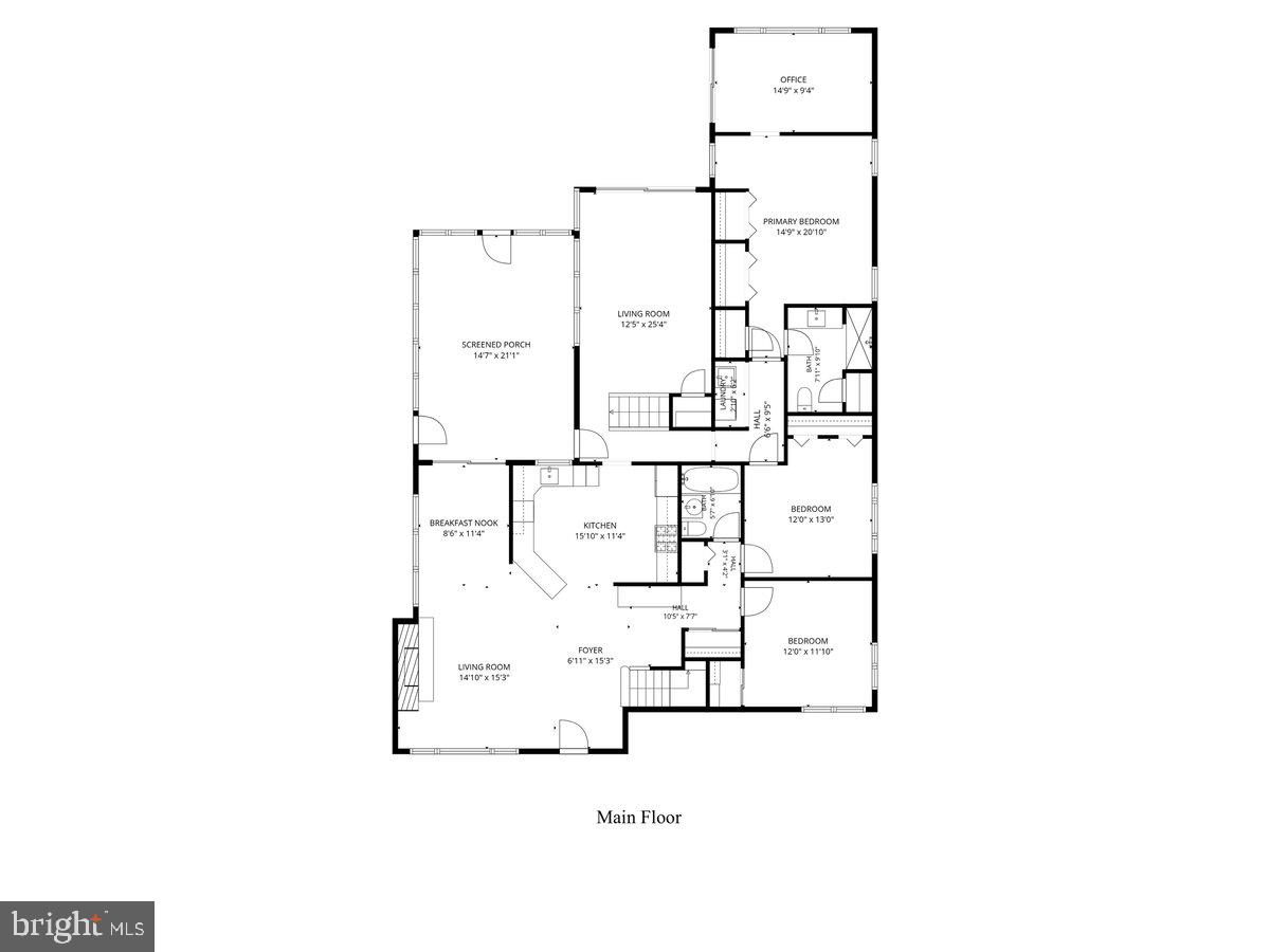 6202 West Halbert Road Bethesda, MD 20817 - Photo 43 of 46 Floor Plan- Main Level