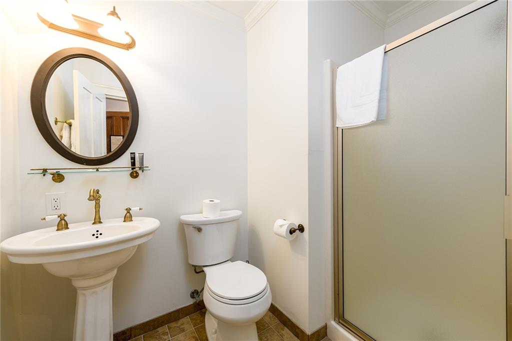 1526 Highway 255 Sautee Nacoochee, GA 30571 - Photo 51 of 61 a bathroom with a sink and a mirror