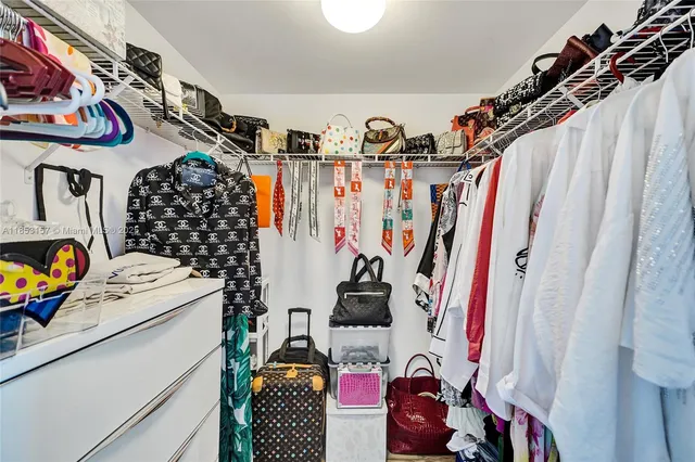 a view of a lake with a city