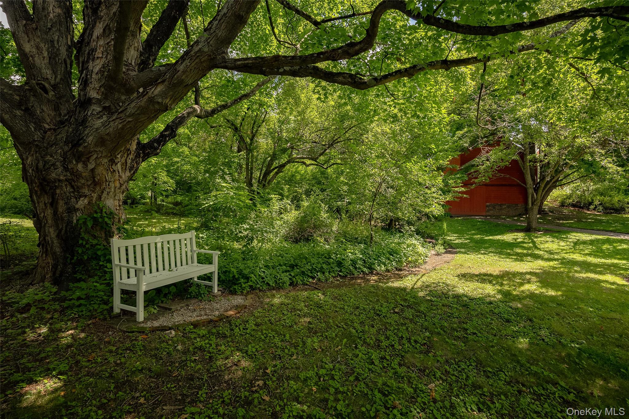 101 Co Rte 19 Hudson, NY 12534 - Photo 20 of 20 Bench in garden