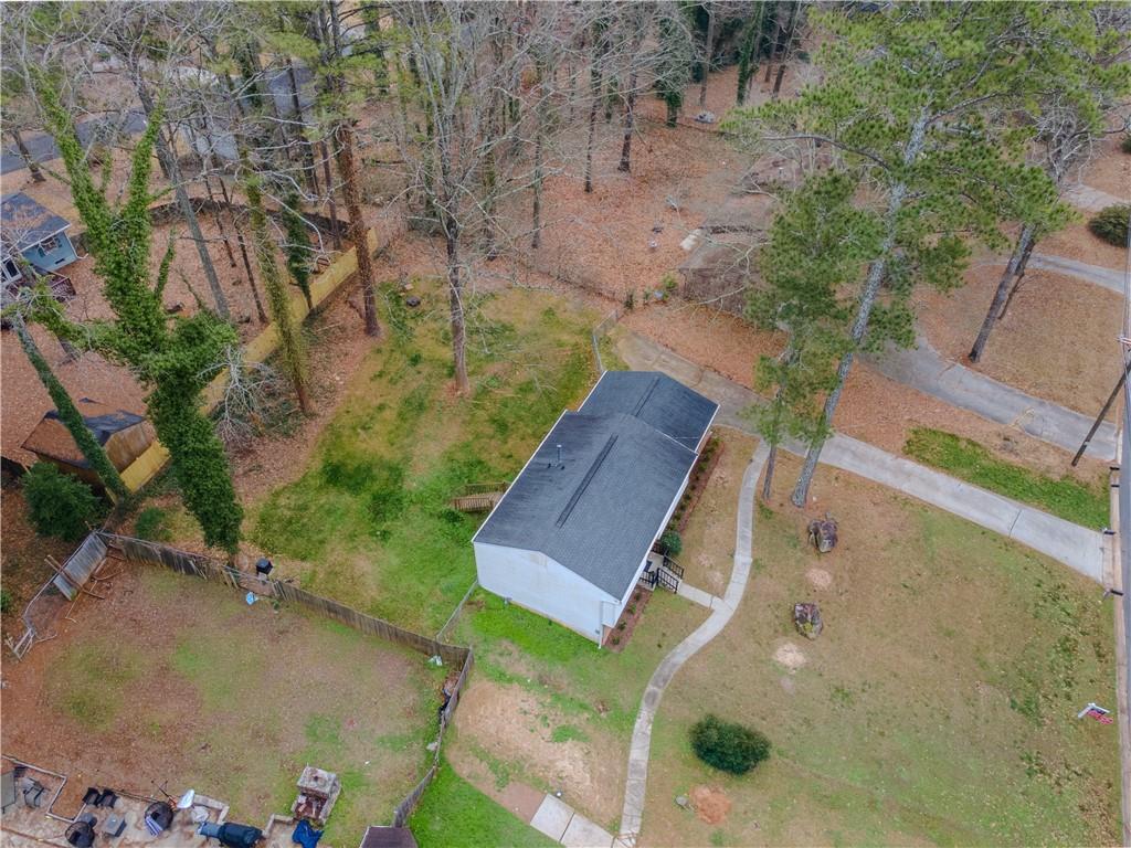 5728 Salem Road Lithonia, GA 30038 - Photo 35 of 35 an aerial view of a house with a yard