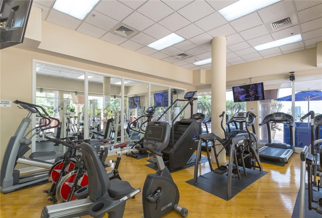 16900 North Bay Road, Unit 3514 Sunny Isles Beach, FL 33160 - Photo 17 of 27 a view of a room with gym equipment