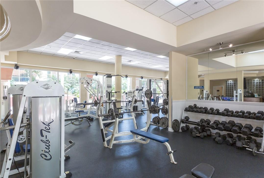 16900 North Bay Road, Unit 3514 Sunny Isles Beach, FL 33160 - Photo 19 of 27 a large room with lots of gym equipment