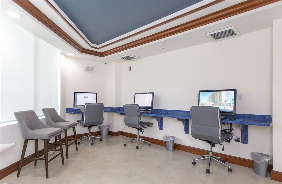 16900 North Bay Road, Unit 3514 Sunny Isles Beach, FL 33160 - Photo 24 of 27 a workspace with furniture