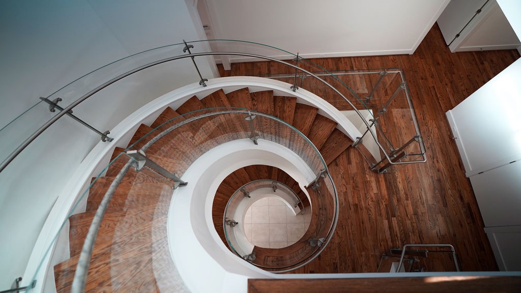 3308 North MacGregor Way Houston, TX 77004 - Photo 41 of 46 View of spiral staircase from the 3rd floor