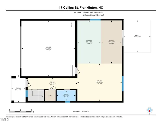 $549,999 | 17 Collins Street, Franklinton, NC 27525
