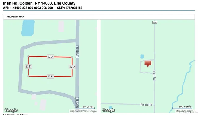 $19,900 | 0 Irish Road, Colden, NY 14033