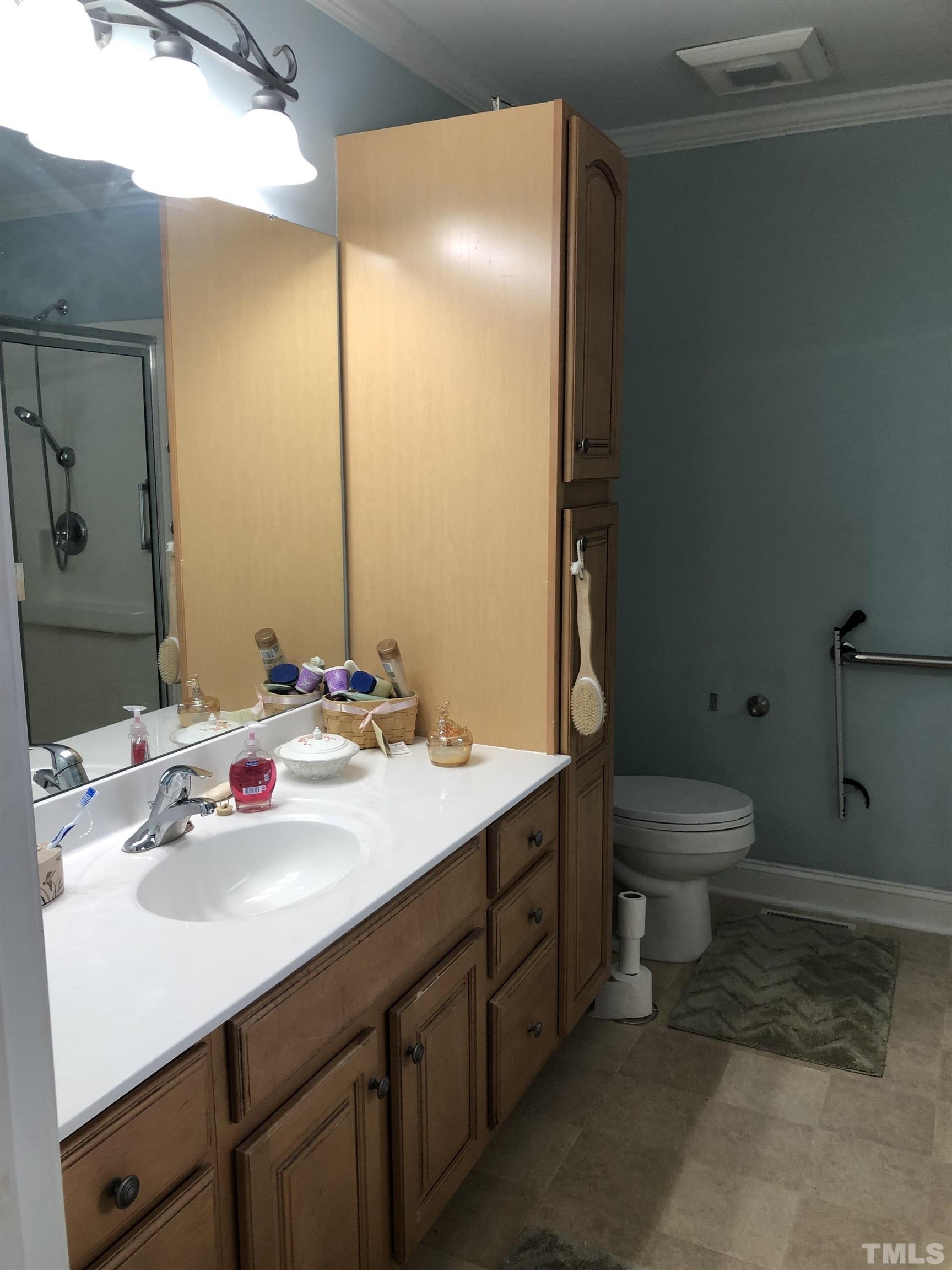 770 Cross Link Drive Angier, NC 27501 - Photo 12 of 23 a bathroom with a sink toilet and mirror