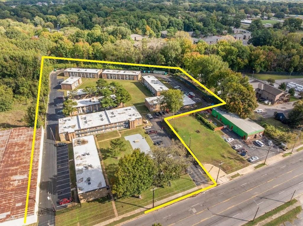 3236 Millington Road Memphis, TN 38127 - Photo 1 of 31 Aerial perspective showcasing multiple multi-unit buildings with dedicated surface parking lots