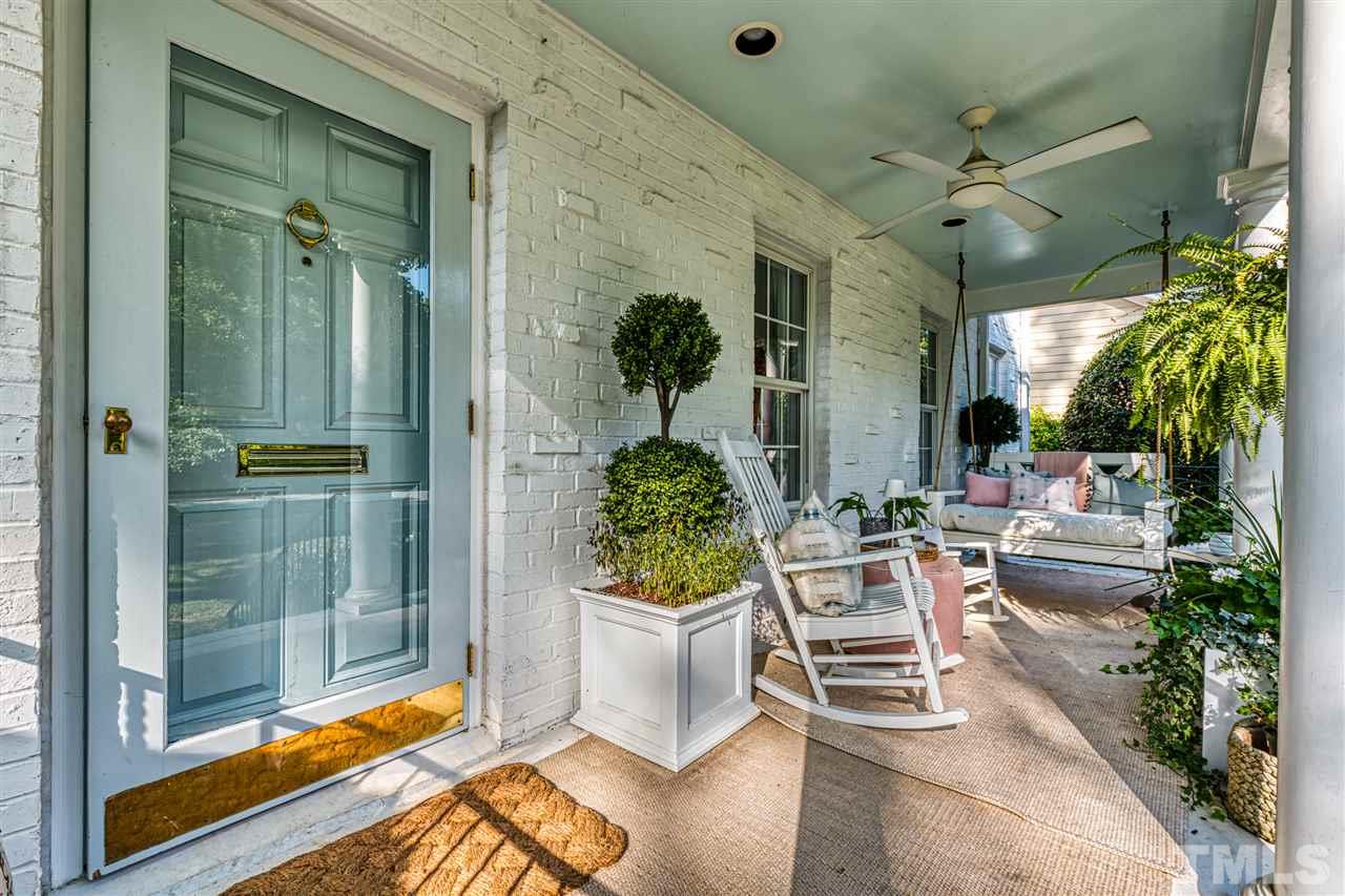 2705 Cooleemee Drive Raleigh, NC 27608 - Photo 3 of 30 The slightly elevated position on the covered front porch is the perfect spot to relax