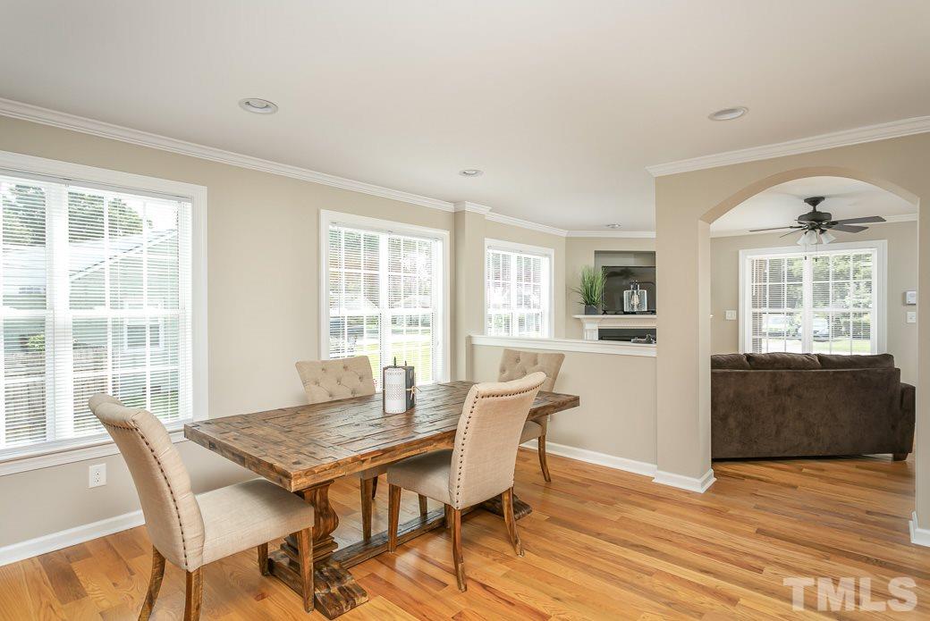 Dining area off the kitchen for additional seating when hosting family dinners.  Lots of natural light throughout this beautiful home.