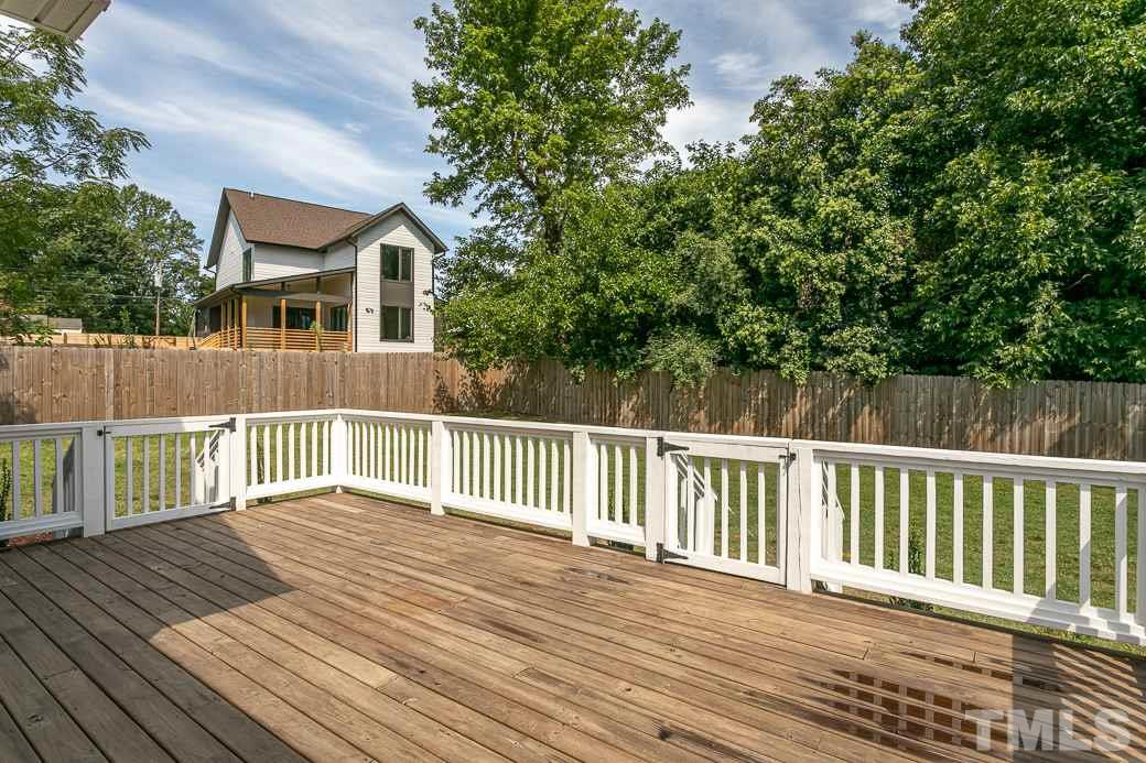 605 Brighton Road Raleigh, NC 27610 - Photo 8 of 10 The deck is off the kitchen making grilling out and entertaining a breeze. There's a lot of room for enjoying the outdoors and a lot of privacy too.