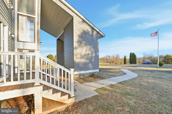 a view of a entryway front of a house