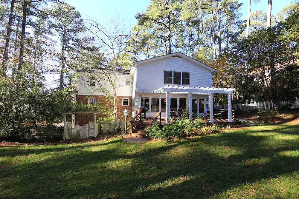 5804 Chelsea Place Raleigh, NC 27612 - Photo 29 of 29 Backyard of Full sized Lot sits on .67 Acres. Exterior Back