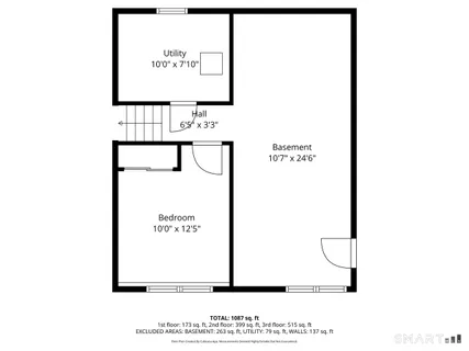 a picture of a bench in front of a door