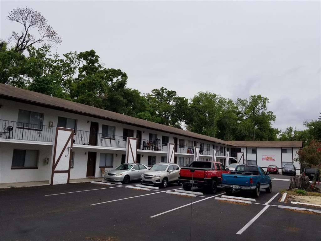 a car parked in front of a house