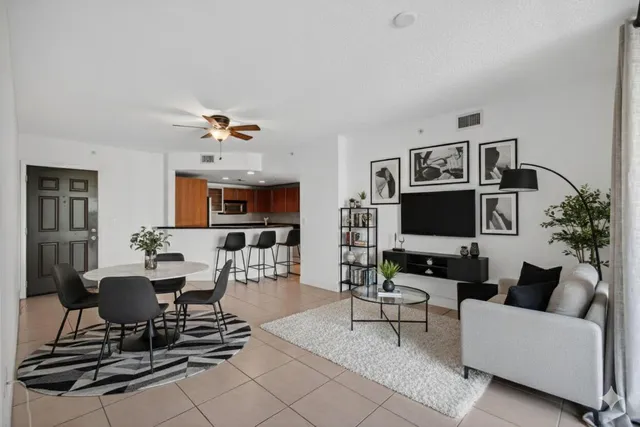 a view of building from balcony