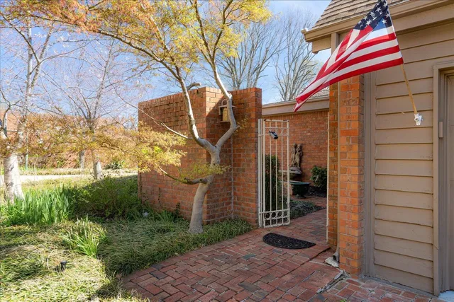 a backyard of a house