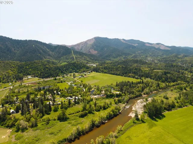 a view of a lake with a mountain