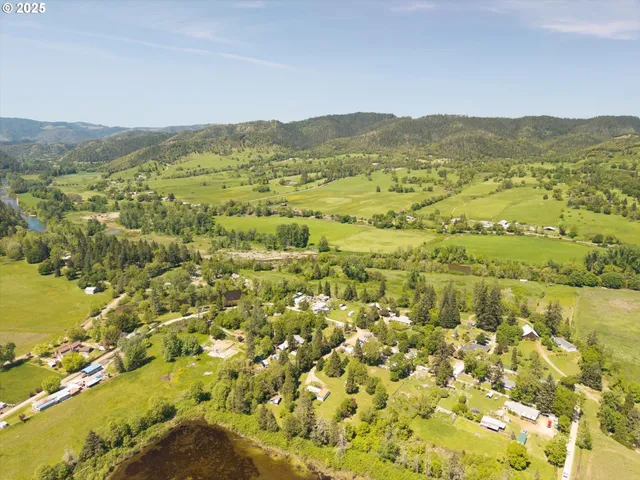 a view of a city with an ocean