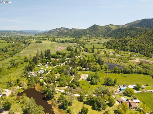 a view of lake and mountain