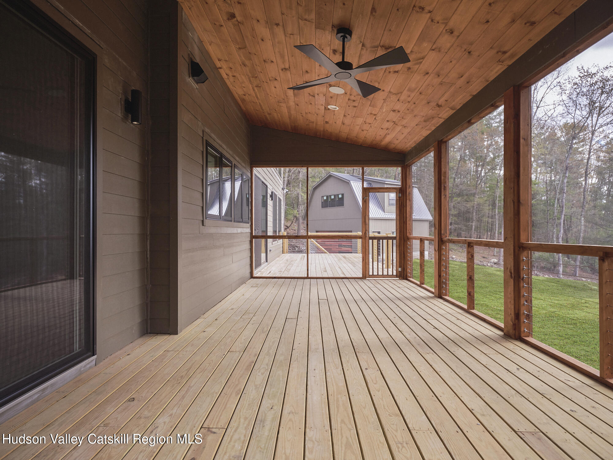 30 Dymond Road Kerhonkson, NY 12446 - Photo 24 of 52 a view of a balcony with wooden floor