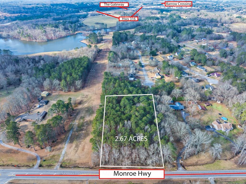 0 Monroe Highway Bethlehem, GA 30620 - Photo 2 of 12 an aerial view of residential houses with outdoor space
