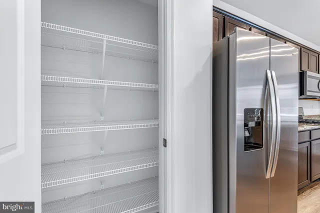 a view of a walk in closet