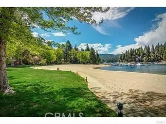 a view of an ocean and beach