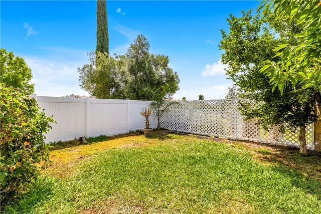 a backyard of a house