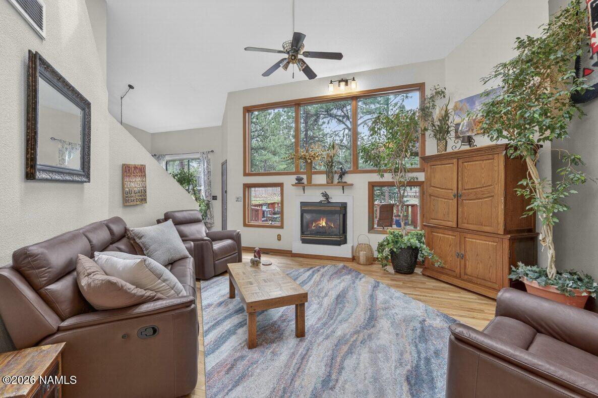 6135 East Abbey Road Flagstaff, AZ 86004 - Photo 10 of 48 Great Room with Fireplace and Views!!