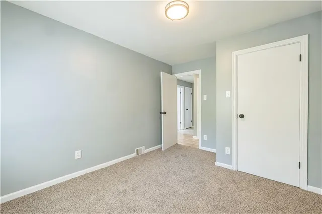 a view of an empty room