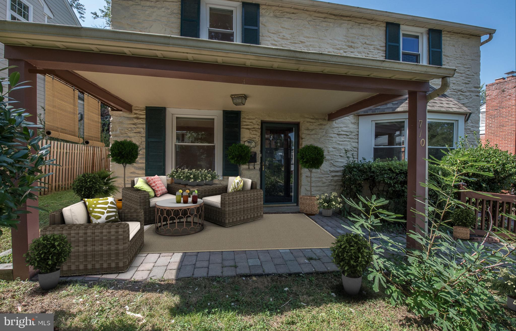 710 Harvard Road Bala Cynwyd, PA 19004 - Photo 2 of 29 Virtually staged front porch