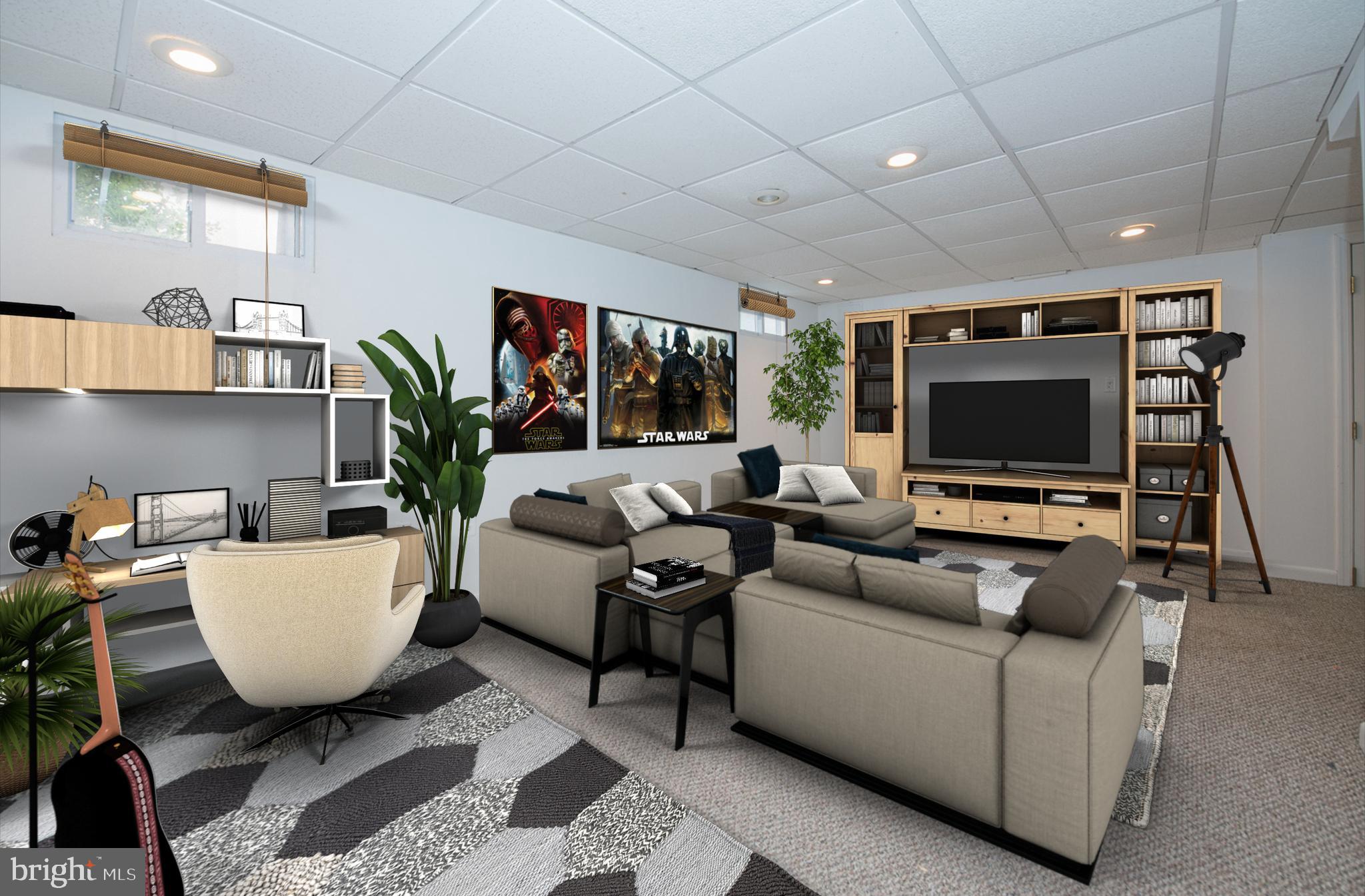 710 Harvard Road Bala Cynwyd, PA 19004 - Photo 27 of 29 Virtually Staged finished basement