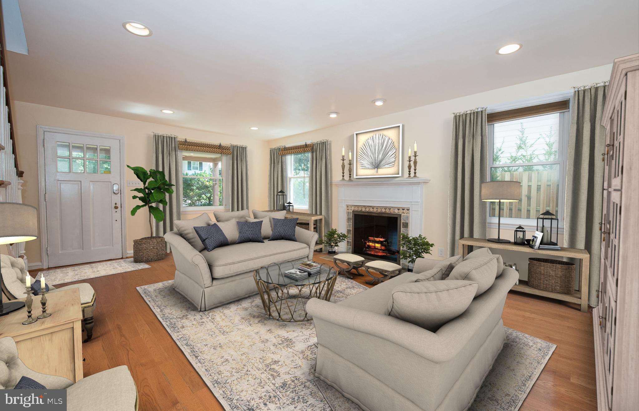 710 Harvard Road Bala Cynwyd, PA 19004 - Photo 4 of 29 Virtually Staged Living Room