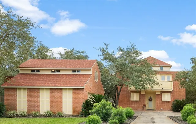 a aerial view of a house